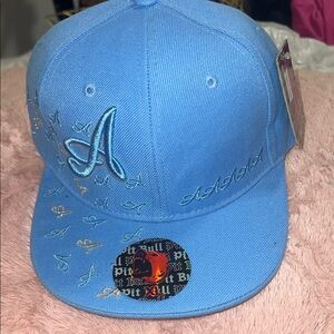 PITBULL Blue Embroidered 'A' FITTED Hat